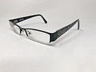 Dereon DOC316 001 Eyeglasses Frame Half Rimless 53-19-135 Black/white XT14 Pre-owned. Price: $28.88.