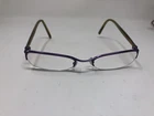 Jean Lafont Eyeglasses Frame Mono 123 49-21-140 Purple Green Half Rimless P73 Pre-owned. Price: $44.40.
