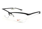 Nike Eyeglasses Frames 6071 003 Black Rectangle Half Rim Titanium 59-16-145 New. Price: $225.39.