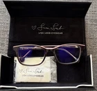 Lisa Loeb Eyewear Wiggle 10 Raisin/pink Full Rim Eyeglasses 48-16-125 Pre-owned. Price: $21.00.