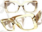 Exaggerated Vintage Retro Style Clear Lens Eye Glasses Large Square Thick Frame New. Price: $14.94.