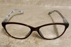 Lulu Guinness Eyeglasses Frames LRS120 Women Brown Floral Cat 53-15-145 Pre-owned. Price: $32.00.