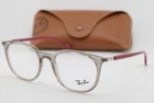 New Ray-ban Rb 7190 8083 Clear Grey Bordeaux Authentic Eyeglasses 51-19. Price: $139.00.