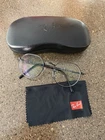 Ray Ban Gunmetal Half Frame RB6465 2509 51 20 Eyeglasses W/ Case Pre-owned. Price: $55.00.