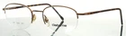 Claiborne C-592 Brz Bronze Unisex Oval Half Rim Eyeglasses 51-19-135 B:36 New. Price: $39.99.