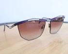 Paloma Picasso 1478 98 Vienna Line Sunglasses 61-14-125 Purple/black Frames Only Pre-owned. Price: $42.49.