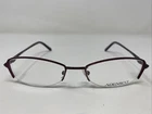Adensco Annie 0FF9 52-18-135 Violet Metal Half Rim Eyeglasses Frame KJ97 New. Price: $31.50.