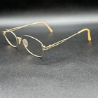 Charmant CH8224 Eyeglasses Frame Gold-tone Titanium 51-18-130 Used Pre-owned. Price: $18.00.