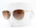 Tiffany Rimless Sunglasses Pale Gold Pearl Temples Tf 3042-H 6021/3B No Case New. Price: $139.50.