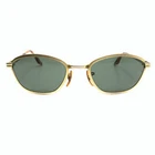 Ray-ban (b&l) Vintage Sunglasses W2851 Nyas Gold/tortoise Oval Metal Lenses Pre-owned. Price: $42.31.
