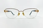 Versace Eyeglasses Frames Womens Black Gold Rectangular 52-16-130 10705 Pre-owned. Price: $69.99.