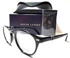 New Polo Ralph Lauren 2208 5001 Round Shiny Black Authentic Eyeglasses 49-19. Price: $129.00.