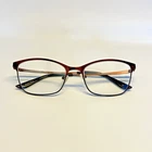 Heartland Eyeglasses Frames Emily Burgundy 53-17-135 Metal Only Pre-owned. Price: $20.00.