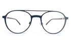 Nifties 8496-6531 Black Metal Round Frame With Red Eyeglasses 47-18-135 New. Price: $89.99.