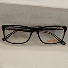 Timberland TB1549 003 Black Crystal Mens Rectangular Eyeglasses 55-16-140 New. Price: $35.00.