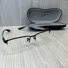 Ray-ban RB8412 2503 Eyeglasses Black Brown Carbon Fiber Frames Only 54-17-145 Pre-owned. Price: $40.00.