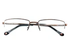 Champion CU1003 C02 Brown Gunmetal Unisex Designer Half Rim Eyeglasses 54-18-140 New. Price: $75.00.