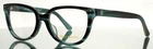 Tory Burch TY2121U 1869 Black Teal Horn Womens Semi Cat Eyeglasses 53-18-140 New. Price: $59.99.