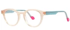 New Face HOLLOW3 Col 2080 Transparent Beige Green Eyeglasses 47-19 Paris!. Price: $200.00.