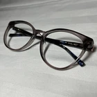 Dkny Women Eyeglasses DK5037 270 Crystal Gray 52-17-135 Confetti Round Cute! Pre-owned. Price: $9.95.