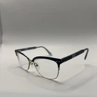 Jimmy Choo 138 Lyh Eyeglasses Purple Glitter Striped Metal 53-15-140 Frames Only Pre-owned. Price: $39.98.