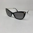 Versace Mod 4345-B GB1/11 57-17 Black Gold W/ Gray Lens Sunglasses (567 New. Price: $180.00.