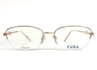 Tura Eyeglasses Frames R599 Silver/gold Titanium Crystals 53-17-140 New. Price: $79.99.