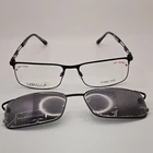 Takumi Turboflex Black Solid Rectangular Metal Full Rim Eyeglass Frames 59-18 New. Price: $74.99.