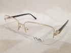 Viva Eyewear VV4049 Eyeglasses Frame 032 Gold 55MM Half New. Price: $59.90.