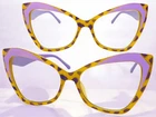 Classy Vintage 60S Retro Cat Eye Style Clear Lens Glasses Funky Purple Frame New. Price: $13.94.