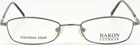 Baron Eyewear 3456 Gm Gunmetal Eyeglasses Frame 48-18-140 New. Price: $37.99.