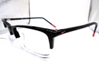 Nike 7252 017 Black/crystal 55-17-145 Mens Rectangle Eyeglasses Frames Pre-owned. Price: $49.04.