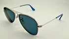 Ray-ban Eyeglasses Frames Only RJ9506S 22/80 Silver Blue Aviator 50-13-120 Pre-owned. Price: $48.88.