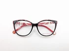 Carolina Herrera Eyeglasses Frames Only, VHE897K COL.0700, 53-15-140, Black/red Pre-owned. Price: $119.99.