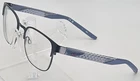 Nike 8156 Eyeglasses 52-19-140 Blue Gray Rectangular Frame Preowned Unisex R5 Pre-owned. Price: $59.99.