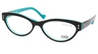 New Ogi 3067/440 Black Teal Eyeglasses 52-16-140 B32MM Japan. Price: $114.99.