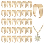 Ph Pandahall 50PCS 201 Stainless Steel Snap On Bails Golden Pinch Clip New. Price: $10.06.