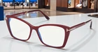 Tom Ford FT5893 069 Shiny Bordeaux Blue Block Lends 55 Mm Women's Eyeglasses New. Price: $209.99.