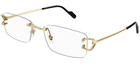 Cartier CT0344O 003 Gold Eyeglasses Frame Decor New Authentic. Price: $1290.00.