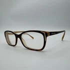 Prada Vpr 23O FAL-1O1 Eyeglasses Opal Brown Havana On Golden Yellow 54MM Pre-owned. Price: $39.99.