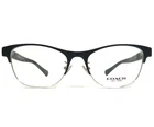 Coach Eyeglasses Frames Hc 5074 9239 Black Silver Square Full Rim 52-17-135 New. Price: $60.52.