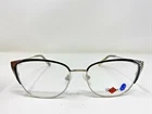 Club 54 Eyeglasses Frames Sophia 52-18-140 Black/silver Full Rim MA49 New. Price: $52.00.
