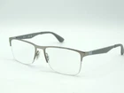 Ray Ban 6335 2855 Gunmetal Half Rim Eyeglass Frames 54 17 145 Pre-owned. Price: $55.24.