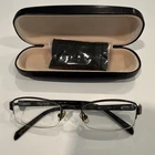 Oleg Cassini OCO341 200 Dark Brown Women Rectangle Eyeglasses Frames 50-20-135 Pre-owned. Price: $22.00.