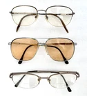 Lot Of 3 Vtg Mens Eyeglasses Charmant 8149, Aviators, Gallery Manny Frames Pre-owned. Price: $9.99.