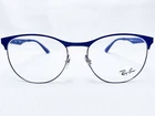 New Ray Ban RB6365 2889 Unisex Blue/gunmetal Square Eyeglasses Frames 53/17 145. Price: $119.99.