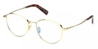 Tom Ford TF5749-B 030 Gold Round Metal Blue Block Eyeglasses Frame 52-17-145 Pre-owned. Price: $258.00.