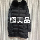 Used Prada Down Coat With Real Fur Trim And Plate On The Sleeve. In Excellent Pre-owned. Price: $3099.99.