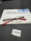 Nike 8090 018 Black Red Half Rim Eyeglasses Frames 50-17 140 Women Sport Pre-owned. Price: $59.99.