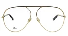 New Christian Dioressence 15 J5G 58MM Gold Aviator Eyeglasses Frames Italy. Price: $295.00.